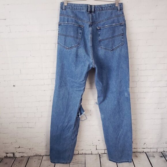 ASOS Collusion Made In Egypt Mens Jeans 005 Straight Size 32 x 34 Destroyed Knee - Picture 5 of 9